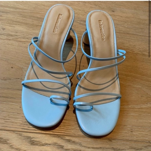 REFORMATION Rachel Heel Open Toe Sandal Size 7.5 *NEW* - Picture 3 of 5